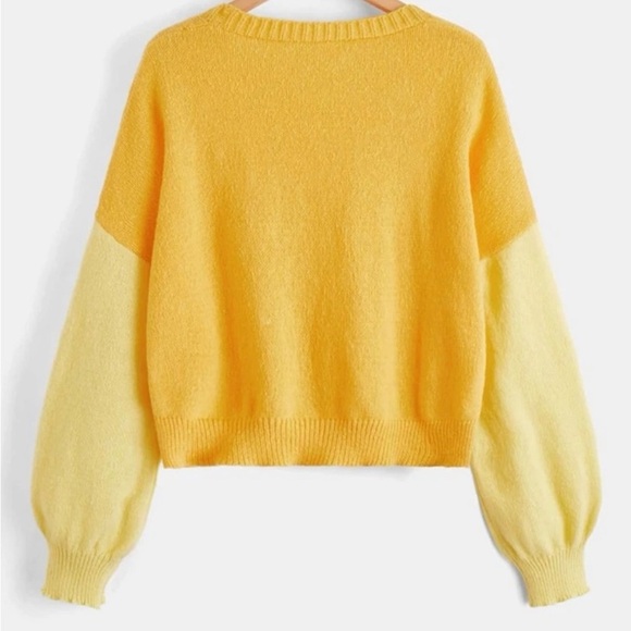 SHEIN NIB 3D flower drop shoulder cardigan - Picture 2 of 6